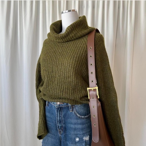 acoté Sweaters - Green acoté turtleneck Mohair blend sweater.